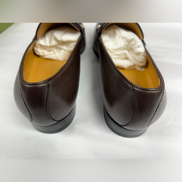 Gucci Interlocking-g Leather Loafers in Cocoa - Picture 2 of 8